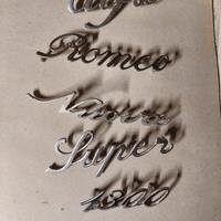 Alfa Romeo Giulia scritte cofano originali