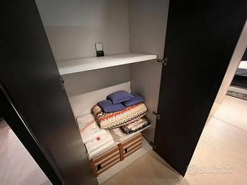 Armadio guardaroba ante battenti a vetro Monostar