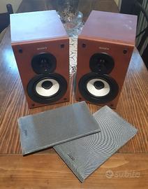 Coppia casse audio sony per dj home studio monitor