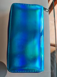 Portafoglio Donna Grande Blu Elettrico