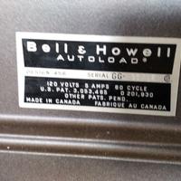 Proiettore super8 Bell&Howell con telecamera