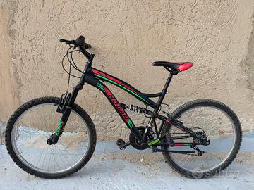 MTB 24" Bi-ammortizzata Nera
