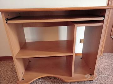 scrivania piano tastiera, ripiano per stampante...