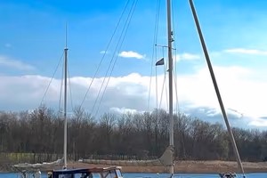 Yacht a vela vintage