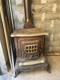 Parlor stufa a legna in ghisa