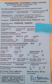 Ricambi per motore ENVIRUDE E225DPX