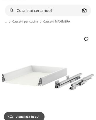Cassetto maximera Ikea ancora imballato