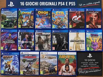 Lotto 16 giochi PS4 e PS5