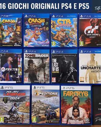 Lotto 16 giochi PS4 e PS5