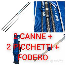 2 CANNE + 2 PICCHETTI  OMAGGIO + 1 FODERO SURF 