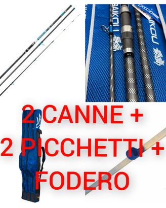 2 CANNE + 2 PICCHETTI  OMAGGIO + 1 FODERO SURF 