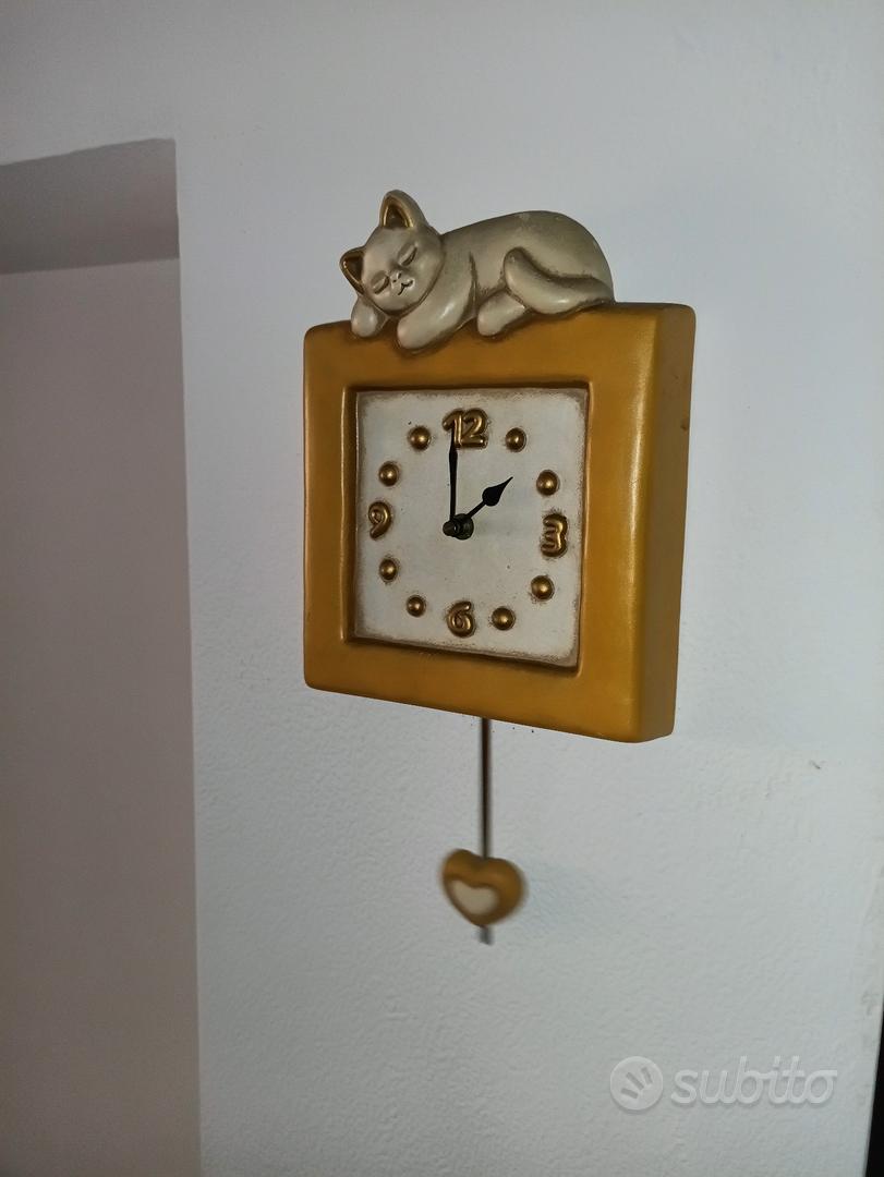 Orologio Thun Gatto Pendolo originale cat watch Arredamento e