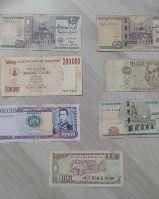 Lotto banconote varie