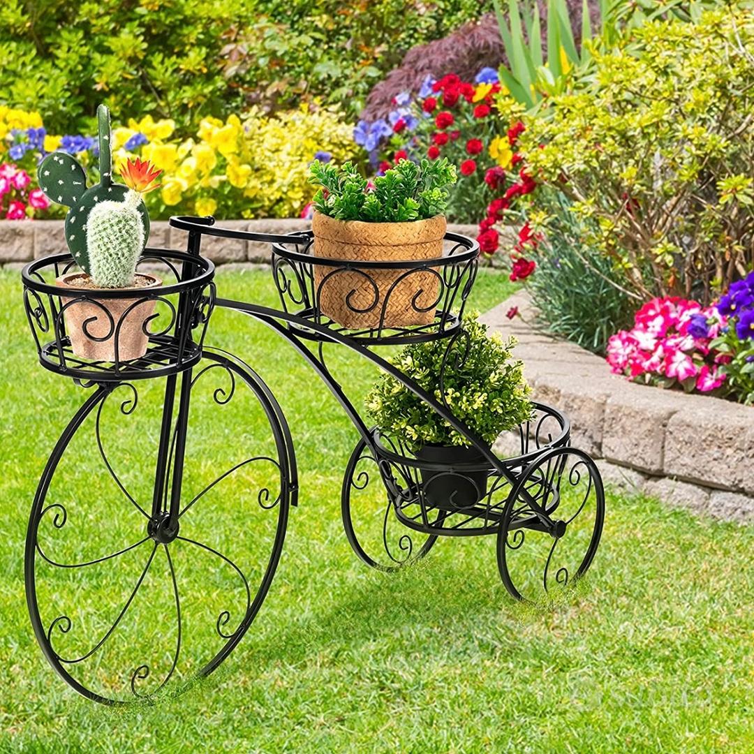 NUOVO Portafiori con Design Bici da Interno Estern - Giardino e Fai da te  In vendita a Lecco