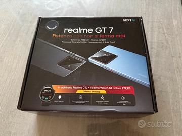 Realme GT7 pack completo di orologio e garanzia