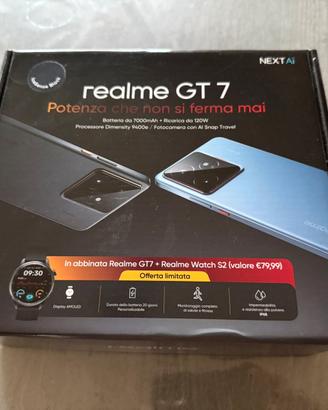 Realme GT7 pack completo di orologio e garanzia