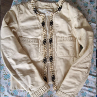 Giacca Vera pelle beige Elisabetta Franchi