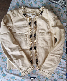 Giacca Vera pelle beige Elisabetta Franchi