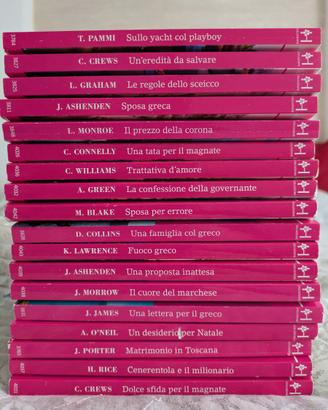 Vasta disponibilità di libri della collana Harmony