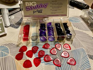 15 plettri BIG Stubby della Dunlop 1.0mm