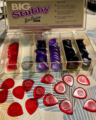 15 plettri BIG Stubby della Dunlop 1.0mm