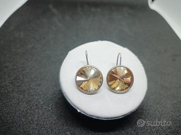 Orecchini ak344, Argento 25 rodiato