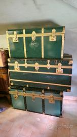 set di 3 bauli vintage anni 50