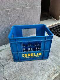 Cassa portabottiglie vintage Cerelia blu