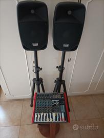 Coppia di casse + mixer audio