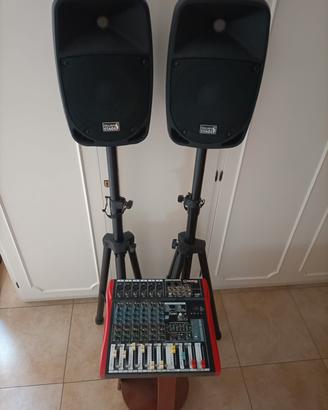 Coppia di casse + mixer audio