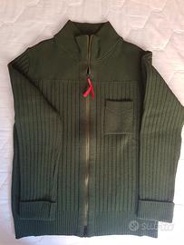 Maglione verde Bikkembergs originale taglia L slim