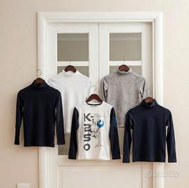 Set 5 maglie o lupetto bimbo 7/8 anni 