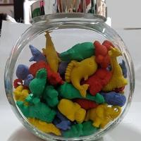 60 Gomme animali in barattolo di vetro