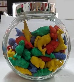 60 Gomme animali in barattolo di vetro