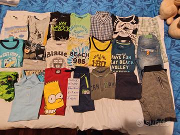 LOTTO 3 VESTITI ESTIVI BAMBINO 6/7 ANNI