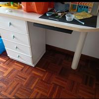 scrivania con cassettiera camera bambino bambina 