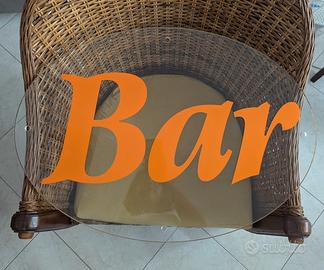 insegna bar in pvc