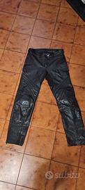 pantaloni pelle moto donna