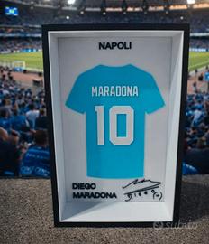 Cornice Maglia Maradona Napoli 10