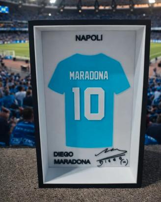 Cornice Maglia Maradona Napoli 10