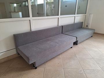 divano letto grigio IKEA
