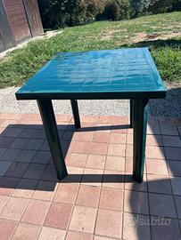 Tavolino da giardino con sedie