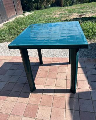 Tavolino da giardino con sedie