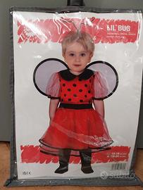 Costume carnevale coccinella - 12/18 mesi