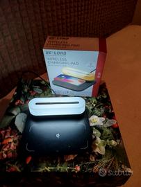 Caricabatterie wireless con luce 
