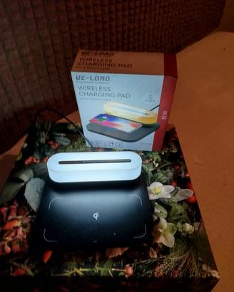 Caricabatterie wireless con luce 