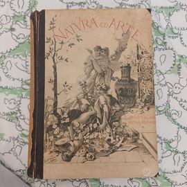 natura ed arte 1895 1896 libro d'epoca 