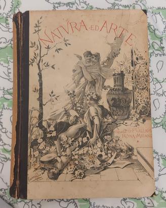 natura ed arte 1895 1896 libro d'epoca 