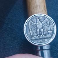 anello con moneta aquilino argento 