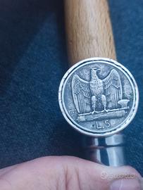 anello con moneta aquilino argento 